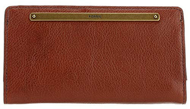 Fossil Brieftasche für Damen Liza, Leder/Polyurethanbesatz Bifold braun 17,1 cm x 2,5 cm B x 9,5 cm H SL7891200 im Sale